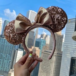 Rose Gold Minnie Mouse Ears (Limited Edition)